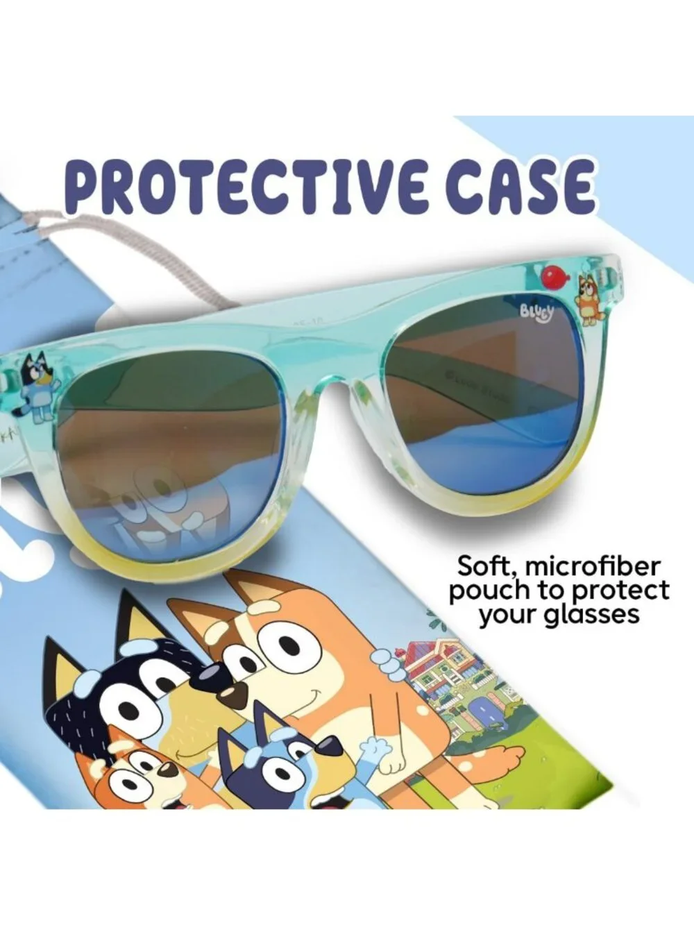 UV-Protective Toddler Sunglasses with Soft Case - Cute & Comfortable Kids'